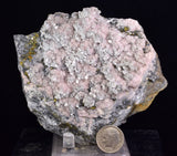 10.4cm RHODOCHROSITE CRYSTALS PYRITE PERU  MINERAL SPECIMEN RB601