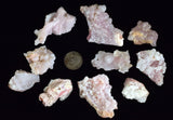LOT 10 GEM PINK OPAL NATURAL SCULPTURE BOTRYOIDAL PERU QUARTZ TRANSLUCENT PB79