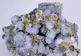 14cm BLUE DOLOMITE SELLAITE CRYSTALS CHALCOPYRITE QUARTZ CALCITE PERU GB35