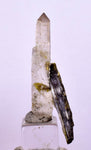 4.1cms PREMIUM EPIDOTE QUARTZ MINIATURE CRYSTALS PERU AESTHETIC COLLECTOR CB129