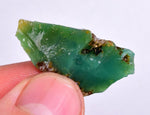 5.1grs GEM SILICA CHRYSOCOLLA LILY MINE PERU CHALCEDONY QUARTZ BLUE ROUGH SB158
