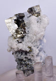 6.1cm  BLUE DOLOMITE SELLAITE CRYSTALS CHALCOPYRITE QUARTZ CALCITE PERU GB28