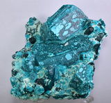 13.5cms GREEN CHALCANTHITE CRYSTAL LAB GROW MINERAL SPECIMEN PERU FB63