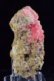 6.5cms GEM RHODOCHROSITE FLUORITE PYRITE CRYSTAL QUARTZ CHINA FLUORESCENT RB313