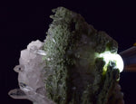13cms FUCHSITE MUSCOVITE QUARTZ RARE CRYSTAL CHROMIUM MINERAL SPECIMEN PERU KB52