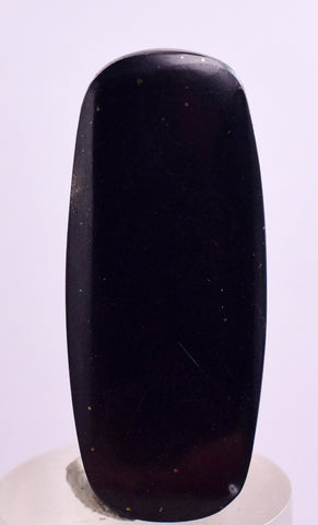 4.9 Grams LEMURIAN BLACK JADE GEM PERU PYRITE JEWELRY CABOCHON PENDANT BB185