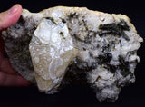 18 cms CALCITE EPIDOTE QUARTZ CRYSTALS INCLUTIONS PERU MINERAL SPECIMEN GB36