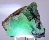 5.1cms DRUZY CHRYSOCOLLA QUARTZ LILY MINE PERU COPPER 2000 DISCOVERY DB09