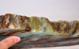 1.6Kg 31cm BLUE OPAL PERU SLAB SCENIC SEASCAPE SCULPTURE ROUGH LANDSCAPE OB152