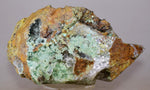 21.5cms TWIN SELENITE CRYSTALS CHRYSOCOLLA SPHERES INSIDE LILY MINE PERU TB126