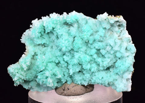 3.4cm SHATTUCKITE ON SELENITE PICKERINGITE CRYSTALS COLOR PERU CHRYSOCOLLA TB70