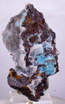 7.5cms DRUZY CHRYSOCOLLA QUARTZ LILY MINE PERU COPPER 2000 DISCOVERY DB25