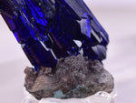 2.3cm GEM AZURITE CRYSTALS TSUMEB NAMIBIA ON MATRIX ROYAL BLUE SHARP SHINY UB239
