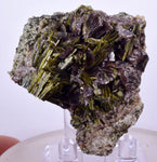 5.2cms PREMIUM EPIDOTE AXINITE QUARTZ CRYSTALS PERU AESTHETIC COLLECTOR CBZ161