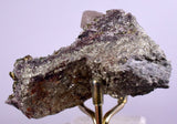 7.6cms APATITE SIDERITE QUARTZ CRYSTALS CHALCOPYRITE BORNITE PYRITE PERU AB67