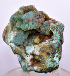 6.8cms DRUZY CHRYSOCOLLA QUARTZ PERU COPPER MINERAL SPECIMEN COLLECTOR DB59