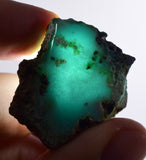 88cts GEM SILICA CHRYSOCOLLA  LILY MINE PERU CHALCEDONY QUARTZ POLISHED BB380
