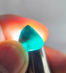 5.5cts GEM SILICA CHRYSOCOLLA CHALCEDONY POLISHED PERU NEW FIND BB336