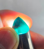5.5cts GEM SILICA CHRYSOCOLLA CHALCEDONY POLISHED PERU NEW FIND BB336