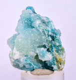 3.9cms DRUZY CHRYSOCOLLA MALACHITE QUARTZ LILY MINE PERU MINERAL SPECIMEN DB101