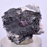 2.5cms PROUSTITE RED RUBY SILVER PERU UCHUCCHACUA MINE MINERAL SPECIMEN HB138