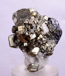 3.3cms SPHALERITE PYRITE GALENA QUARTZ CRYSTALS MINERAL SPECIMEN PERU MB27