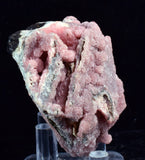 5.8cms RHODOCHROSITE ROSETTE PYRITE QUARTZ PERU PINK CRYSTALS MINERAL RB385