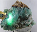 15cms MOUNTAIN OF GEM SILICA DRUZY CHRYSOCOLLA BOTRYOIDAL LILY MINE PERU DB94