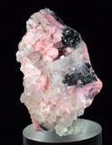 3.8cms RHODOCHROSITE QUARTZ GALENA PERU PINK CRYSTALS MINERAL RB198