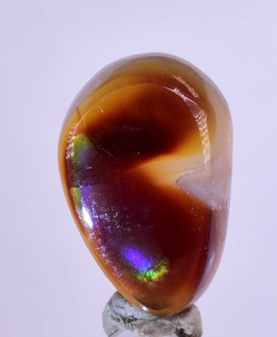4cts FIRE AGATE CABOCHONS NATURAL MEXICO MULTI COLOR GEMSTONE JEWELRY BB233