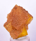 4.3cms GEM YELLOW FLUORITE SHINY CRYSTAL AHOULI MOROCCO MINERAL SPECIMEN KB46