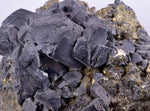 9.8cms GALENA QUARTZ PYRITE CRYSTAL CUBIC PERU MINERAL SPECIMEN  GB18