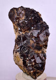 6cms  GEM GARNET STEPPED SPESSARTINE CRYSTALS PERU SHINY SHARP RARE GB54
