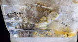 11cms QUARTZ DENDRITIC MANGANESE SHINY POLISHED CRYSTAL MINERAL SPECIMEN QB91