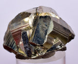 4.2cms PYRITE STRIATED PERU SHINY CRYSTALS MINERAL SPECIMEN COLLECTOR MB86