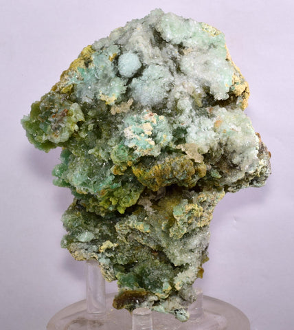 11.6cms DRUZY CHRYSOCOLLA CALCITE QUARTZ LILY MINE PERU COPPER MINERAL DB60