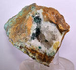 11cms DRUZY CHRYSOCOLLA ATACAMITE MALACHITE QUARTZ CRYSTALS LILY MINE PERU DB64