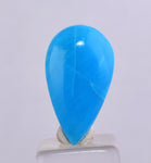 4cts GEM SILICA CHRYSOCOLLA CABOCHON LILY MINE PERU ROYAL BLUE COLOR  BB353