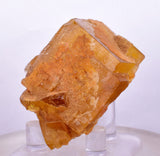 4.5cms GEM YELLOW FLUORITE SHINY CRYSTAL AHOULI MOROCCO MINERAL SPECIMEN KB45