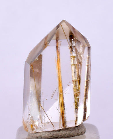 1.5cms QUARTZ RUTILATED POLISHED CABOCHON BRASIL RUTILE PENDANT JEWELRY QB61