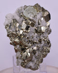 6.2cms PYRITE CUBIC FLUORITE QUARTZ PERU SHINY CRYSTALS MINERAL COLLECTOR MB142