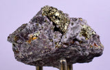 6.4cms APATITE SIDERITE QUARTZ CRYSTALS CHALCOPYRITE BORNITE PYRITE PERU AB61