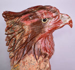 18cms EAGLE JASPER QUARTZ CARVING HANDMADE SCULPTURE PERU COLLECTOR JB24