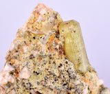 3.5cms YELLOW APATITE CRYSTALS IMILCHIL MOROCCO MINERAL SPECIMEN AB235