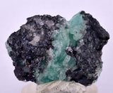 3.3cms GEOCRONITE GREEN FLUORITE CRYSTAL PERU MILPO ATACOCHA PERU SHINY KB29