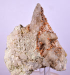 9.5 cms RED ORANGE ZEOLITE STILBITE LAUMONTITE CALCITE CRYSTALS PERU FB79