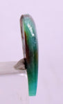 5carats GEM SILICA CHRYSOCOLLA CABOCHON CHALCEDONY LILY MINE PERU SCENIC BB145