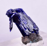 2.3cm GEM AZURITE CRYSTALS TSUMEB NAMIBIA ON MATRIX ROYAL BLUE SHARP SHINY UB239