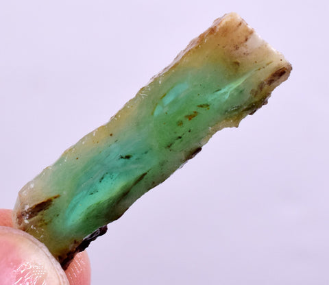 3.5 grams GEM BLUE OPAL PERU SLAB SCENIC SEASCAPE MINERAL SPECIMEN OB78