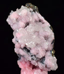 6.8cms RHODOCHROSITE CALCITE PYRITE  CRYSTALS HUANZALA PERU PINK CRYSTALS RB362